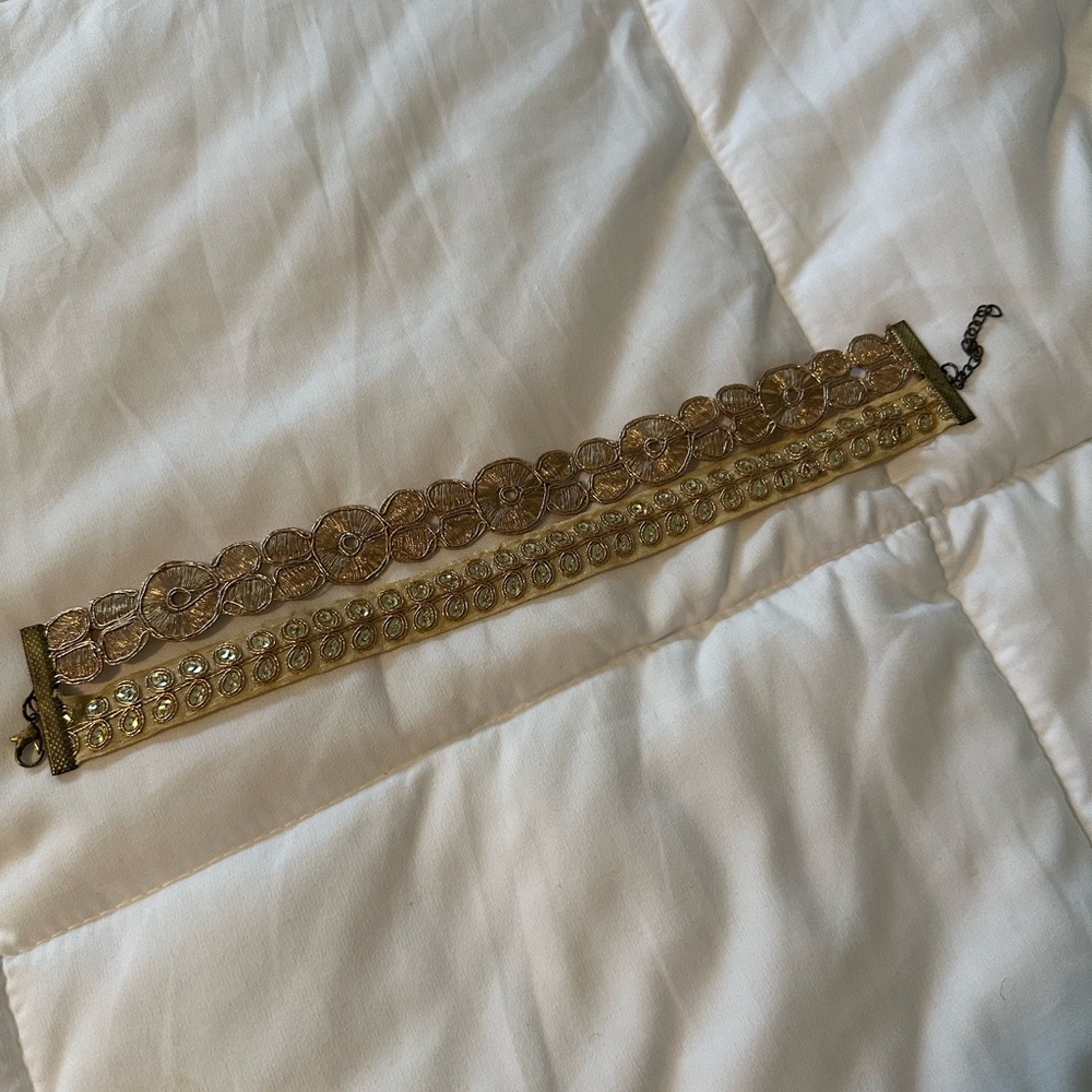 Free people Gold Choker Necklace